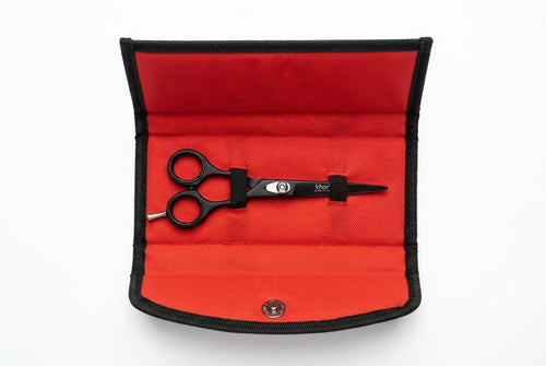 Black Hair Cutting Scissors with Storage Case , 6 inches