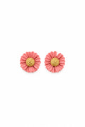 Daisy Flower Stud Earrings – Terracotta