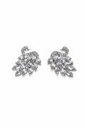 Crystal Swan Earrings – S925 Sterling Silver