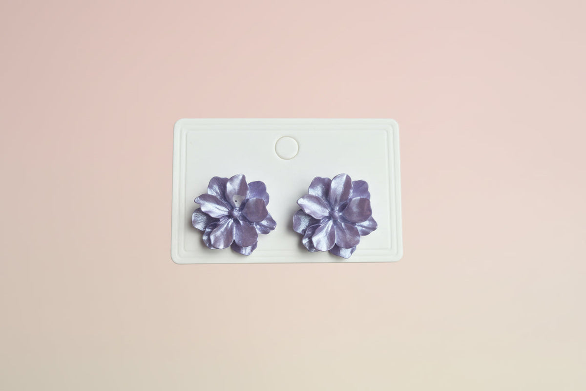 Lavender Bloom Flower Earrings