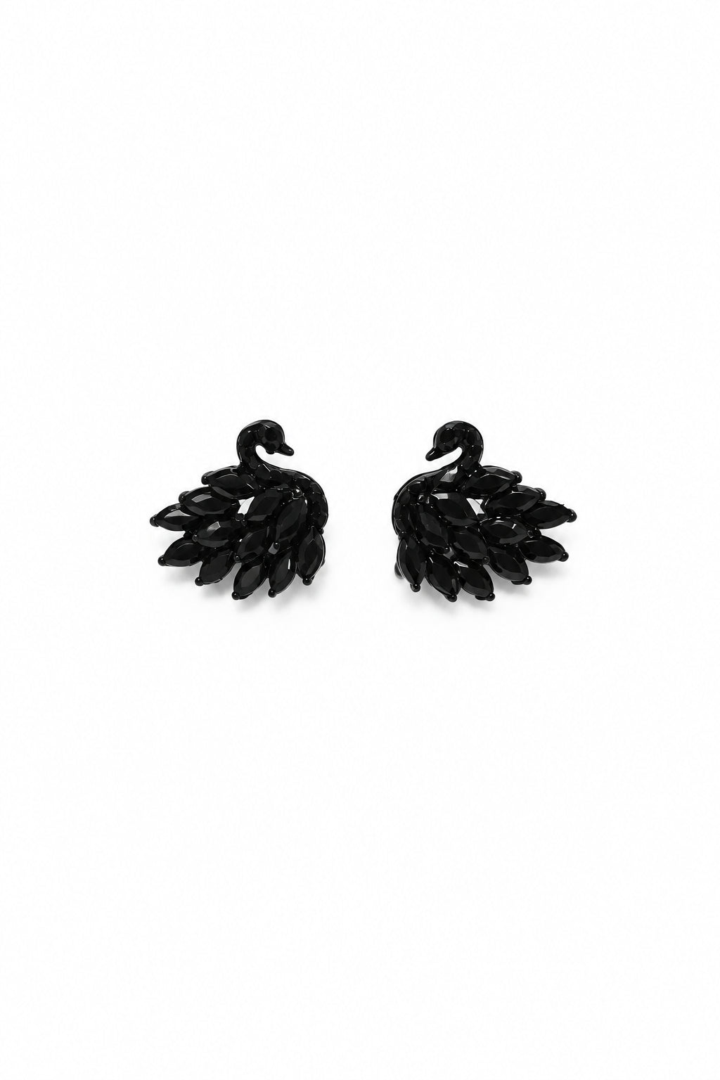Black Swan Crystal Earrings