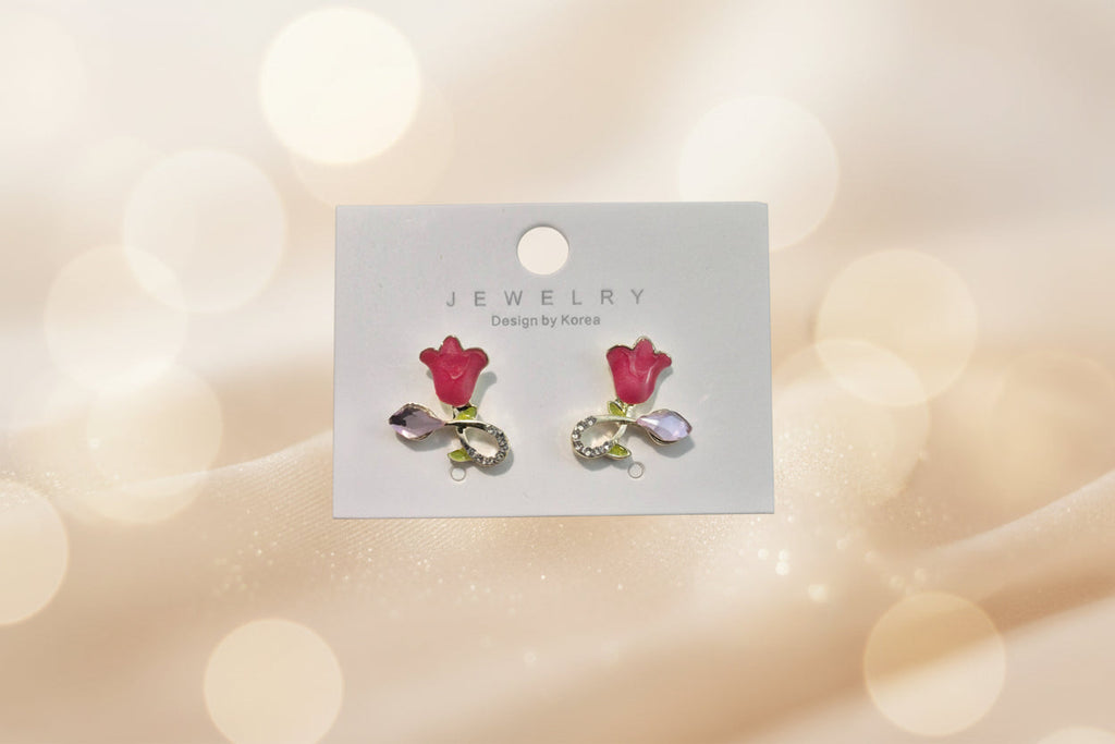 Rose Tulip Earrings
