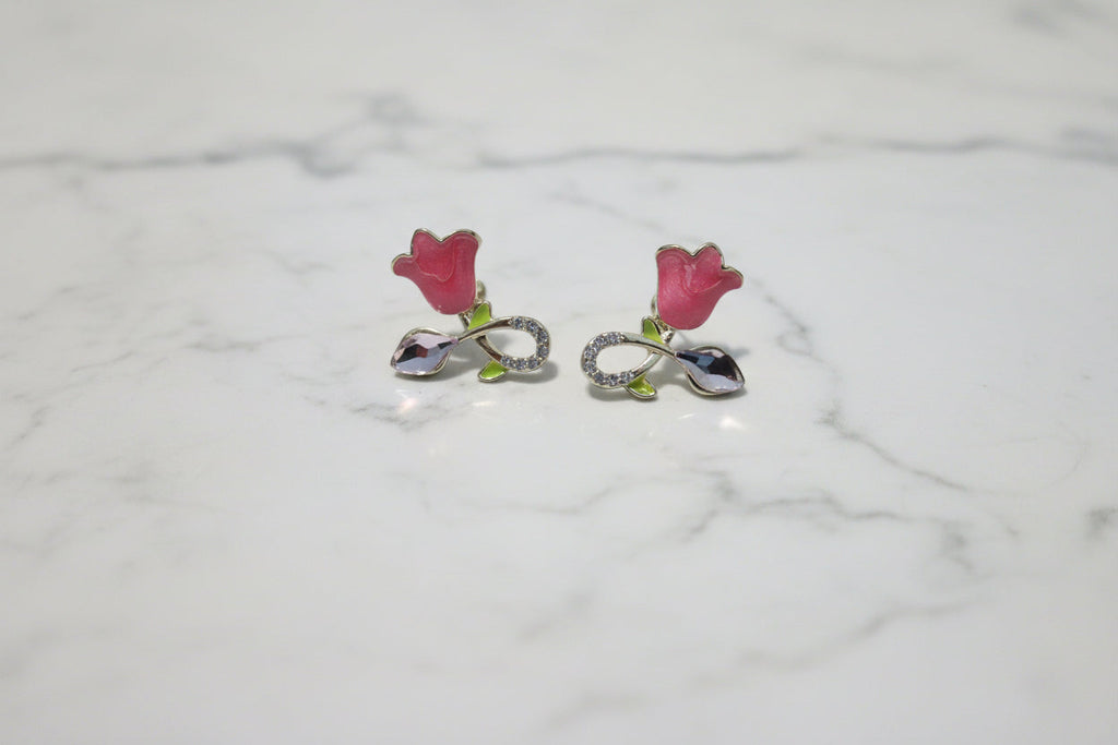 Rose Tulip Earrings