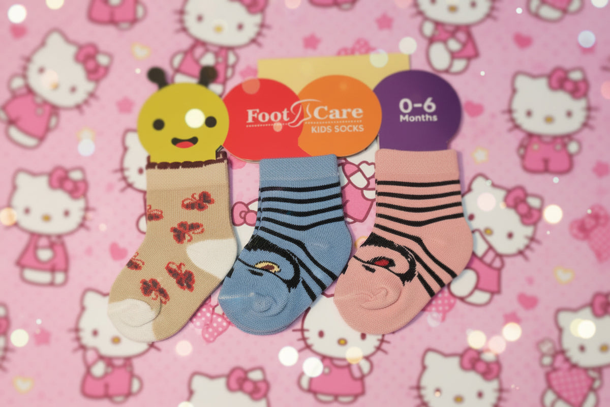 Baby Animal Stripe Socks 3-Pack (0–6 Months) (Copy)